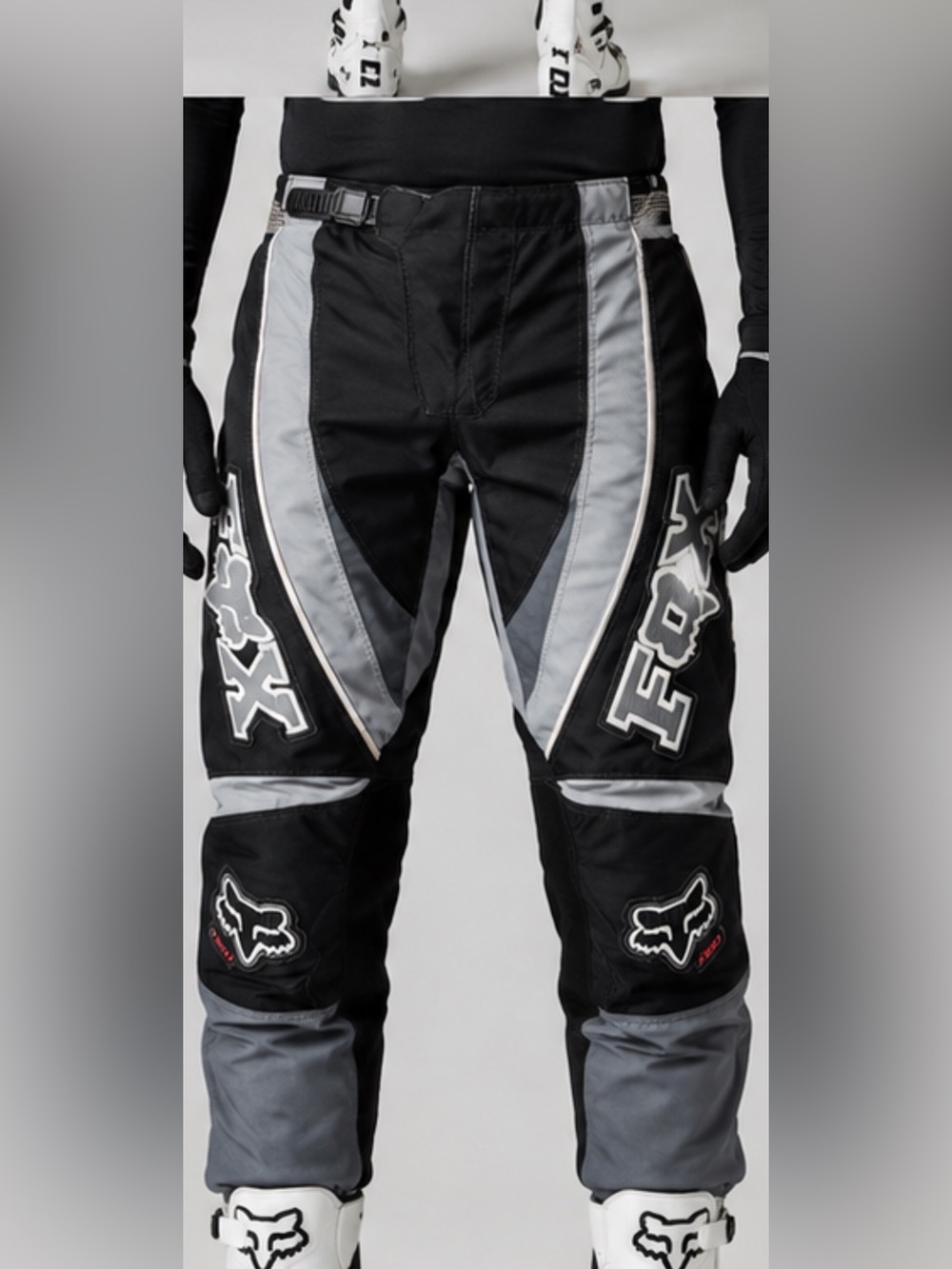 Fox Men’s Black and Gray Motocross Pants size 38